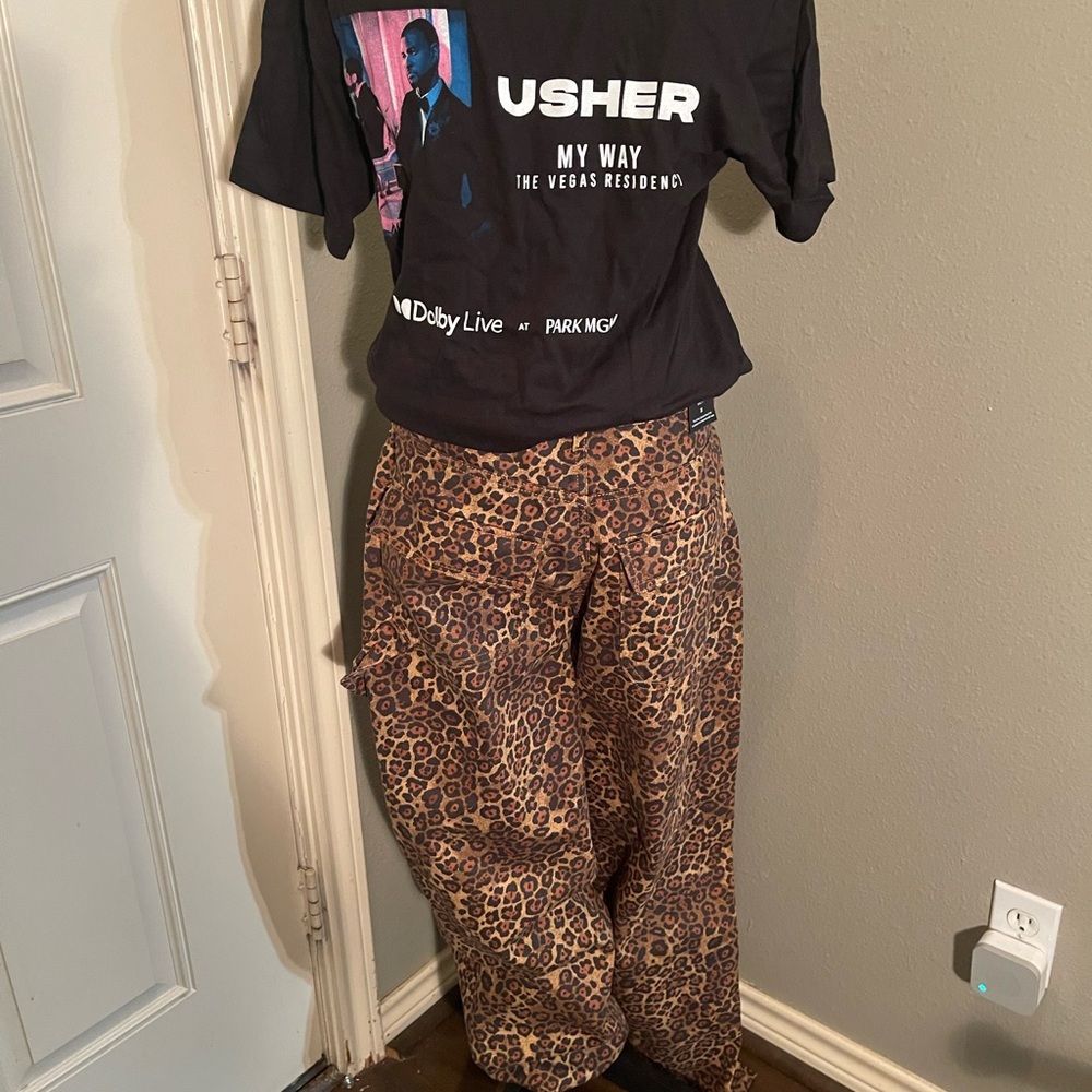 AFRM Rhett High Rise Leopard Pants - Picture 11 of 14